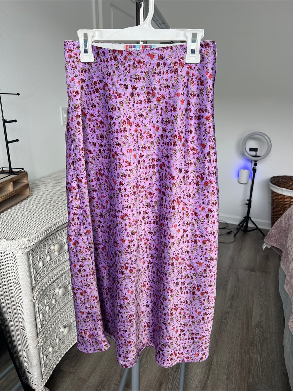 Urban Outfitters lilac purple floral maxi skirt